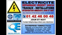 ENTREPRISE D'ELECTRICITE PARIS 7eme - 0142460048 - TRAVAUX ET DEPANNAGES URGENTS IMMEDIATS 24H/24