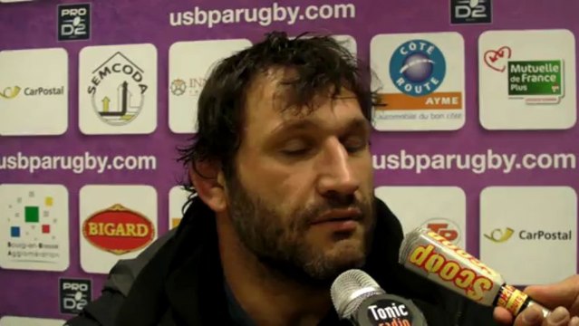 Rugby Pro D2 - Lionel Nallet réagit après USB - LOU