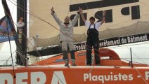 Arrivées des 3 premiers IMOCA - Transat Jacques Vabre 2013