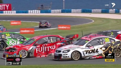 Slow Motion du crash de V8 Supercars 2013