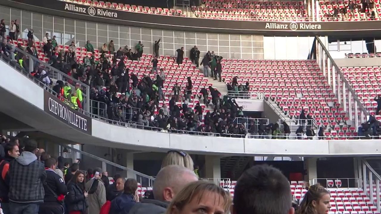Débordements OGC Nice - AS Saint-Etienne (Allianz Riviera)