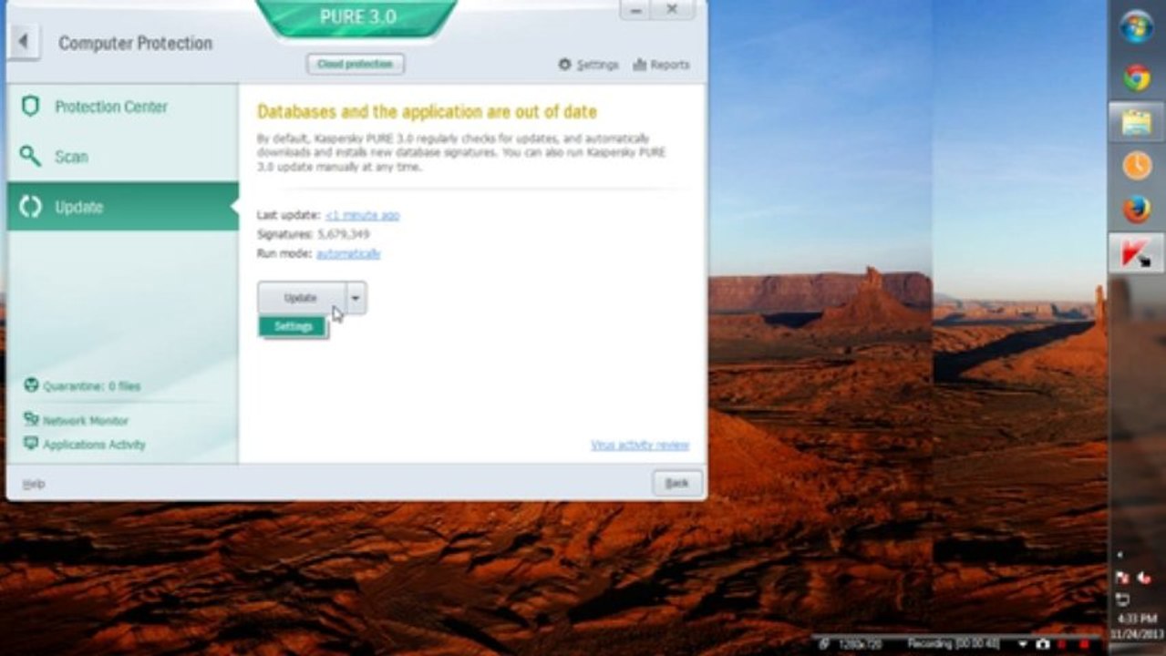 Cannot connect to Kaspersky database