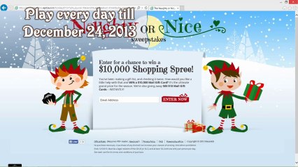 Naughty or nice sweeps