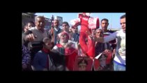 الإسكندرية العشرات يتظاهرون أمام القائد إبراهيم للإحتفال بعيد ميلاد السيسي 19-11-2013