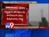 Flights cancelled due to fog at Shamshabad airport