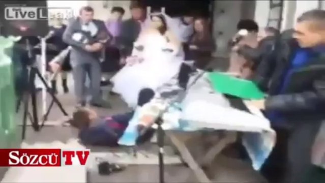 Damat ve gelin şoke oldu