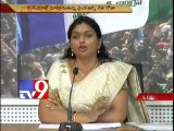 YSRCP Roja speaks to media