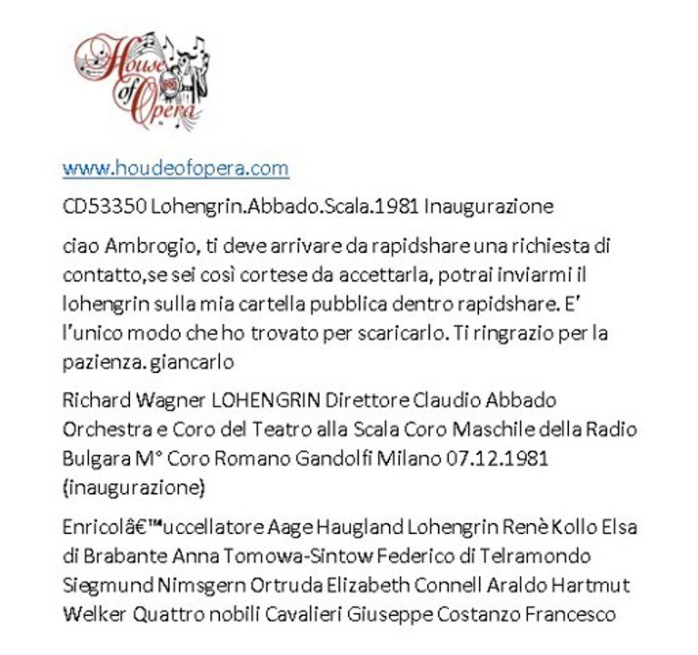 CD53350 Lohengrin_Abbado_Scala_1981 Inaugurazione