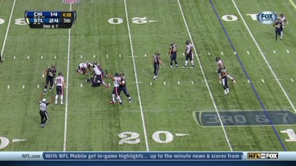 Bears defense, sack, 10-yd loss