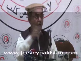 Rahmat Khan Wardag Press Conference at Lahore Press Club-25-11-2013
