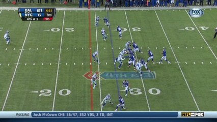 QB Manning to TE Myers, 27-yd, pass, TD, 4th down conversion