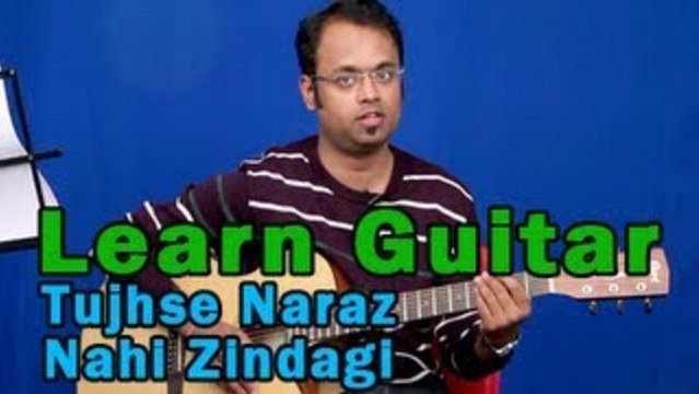 Tujhse Naraz Nahi Zindagi Guitar Lesson - Masoom - Naseeruddin Shah, Urmila Matondkar