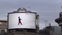 British Airways' digital billboard identifies planes as they pass overhead