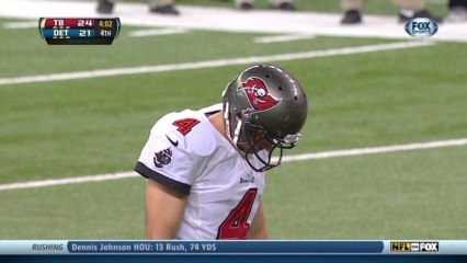 Lindell, 50-yd missed FG