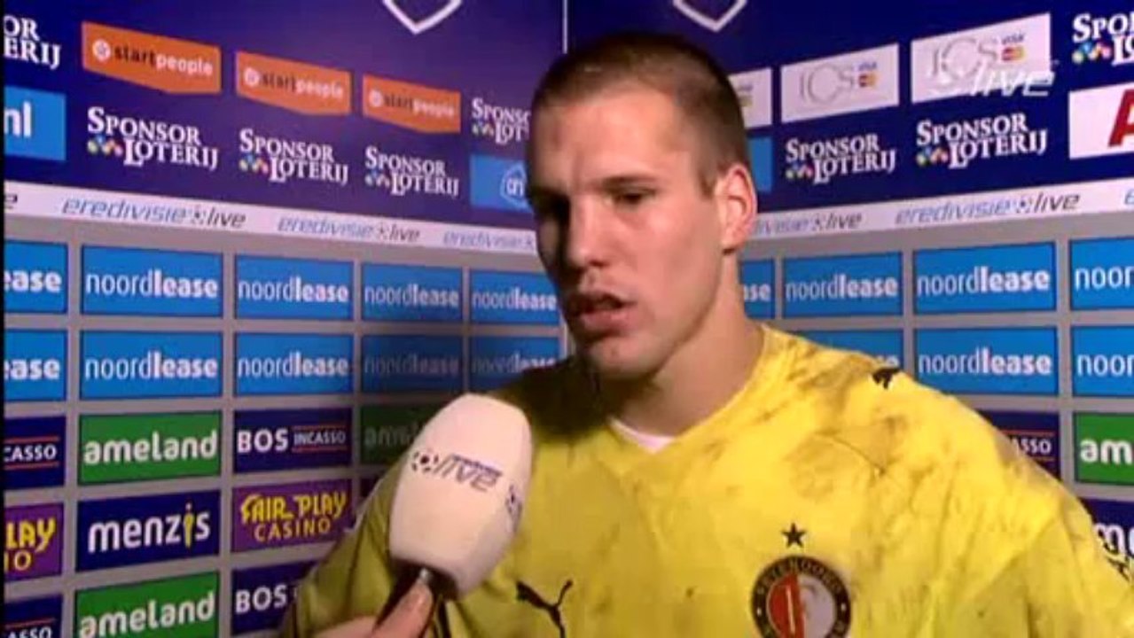 28-02-10 Ron Vlaar na FC Groningen - Feyenoord