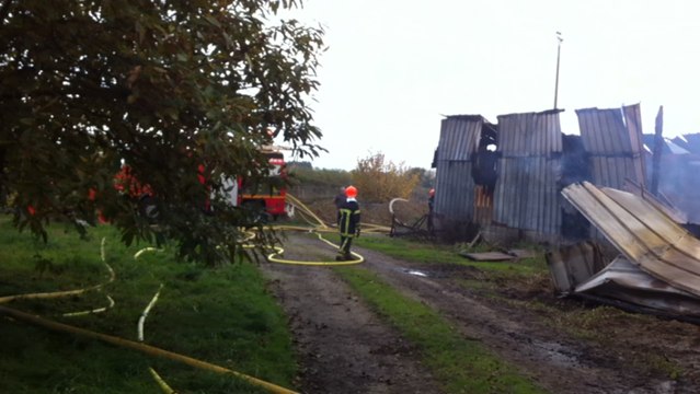 Feu d'un hangar agricole