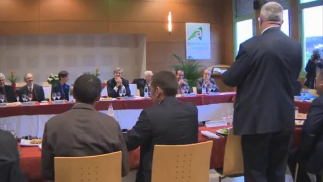 Déplacement de Stéphane Le Foll en Ardèche