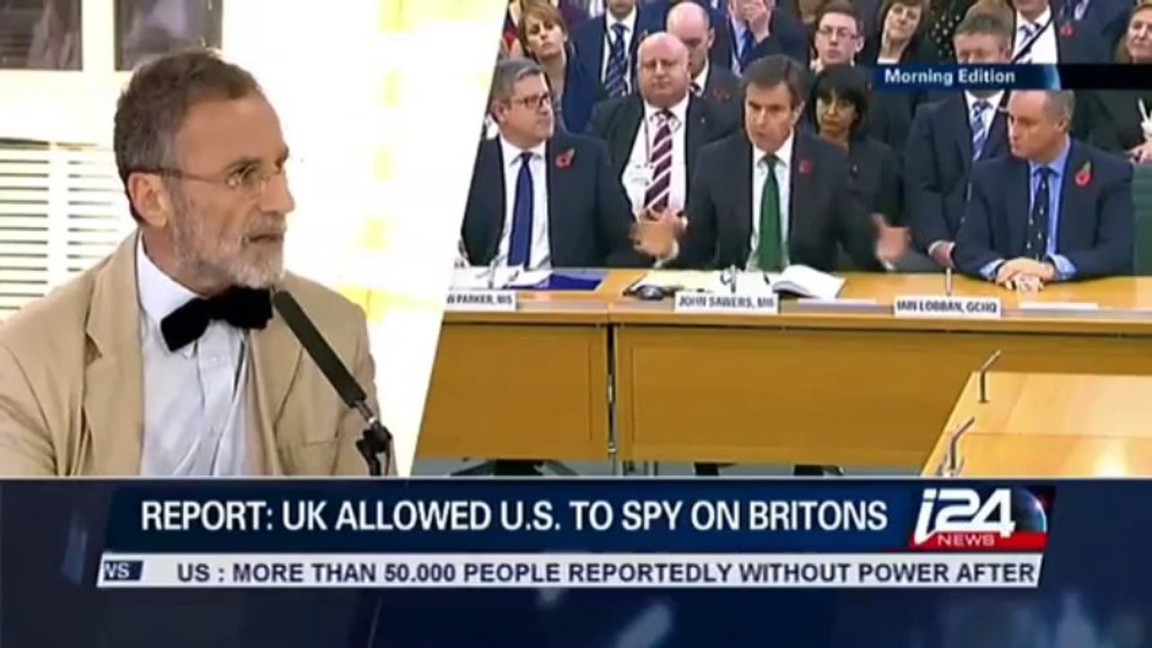 Jonathan Sacerdoti on i24news, discussing Britain and the USA's deal on spying on civilians