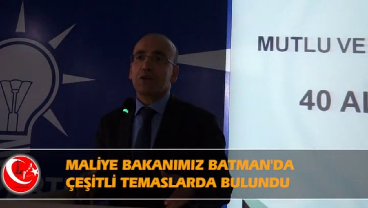 Maliye Bakanımız Batmanda Çeşitli Temaslarda Bulundu