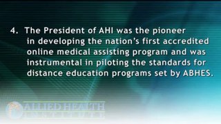 Why Choose AHI for an Online Degree | www.AlliedHealthInstitute.edu