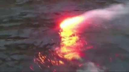 La flamme olympique a plongé dans le lac Baïkal