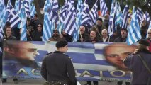 Grèce: manifestation d'Aube dorée pendant l'audition de ses députés