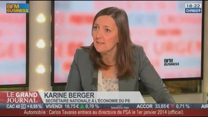Karine Berger, secrétaire nationale à l'Economie du PS, dans Le Grand Journal – 25/11 2/4