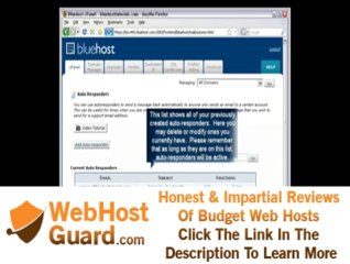 How to create autoresponder with Blue Host