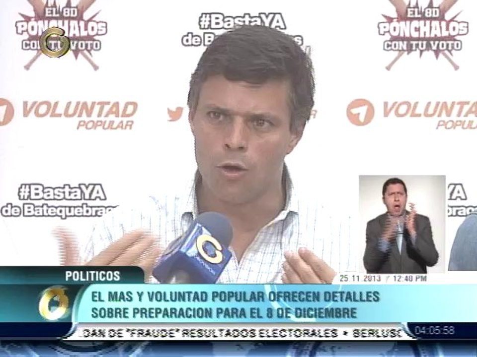 Leopoldo López: La tesis para el cambio es "calle y voto, voto y calle"