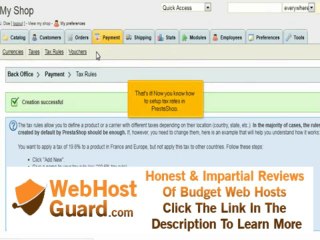 How to change tax rates in PrestaShop | FastDot Cloud Hosting