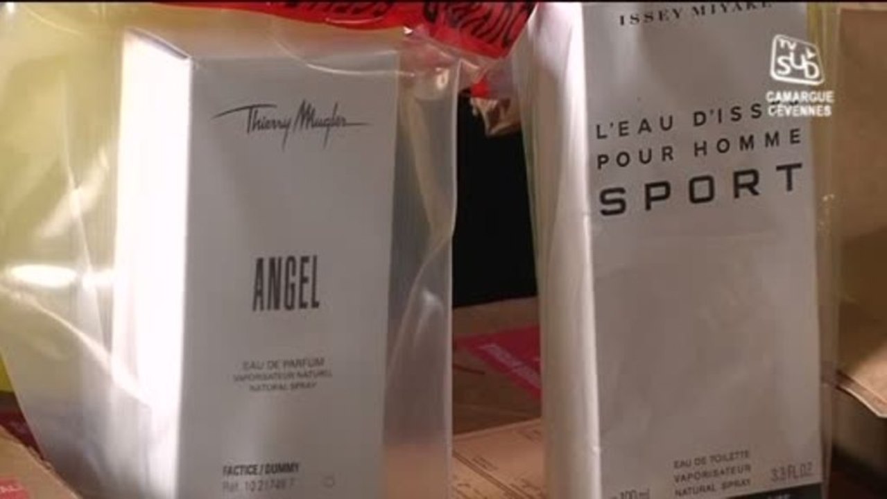 Démantèlement d'un trafic de faux parfum (Gard)