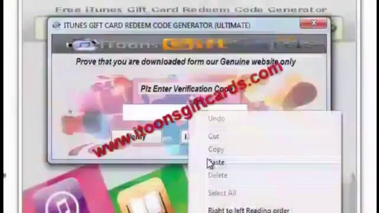 [No survey] iTunes Gift Card Generator 2013