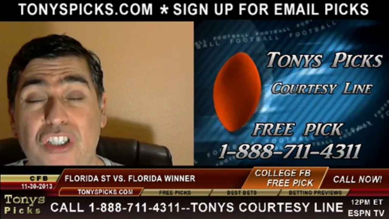 Florida Gators vs. Florida St Seminoles Pick Prediction NCAAF Odds 11-30-2013