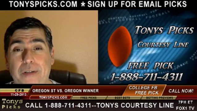 Oregon Ducks vs. Oregon St Beavers Pick Prediction NCAAF Odds 11-29-2013