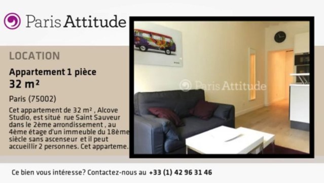 Appartement Alcove Studio à louer - Montorgueil, Paris - Ref. 8439