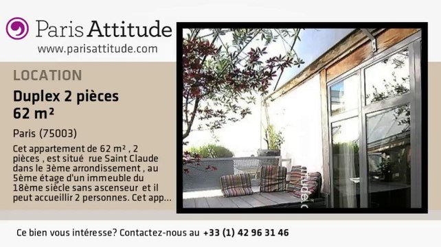 Duplex 1 Chambre à louer - Musée Picasso, Paris - Ref. 6171