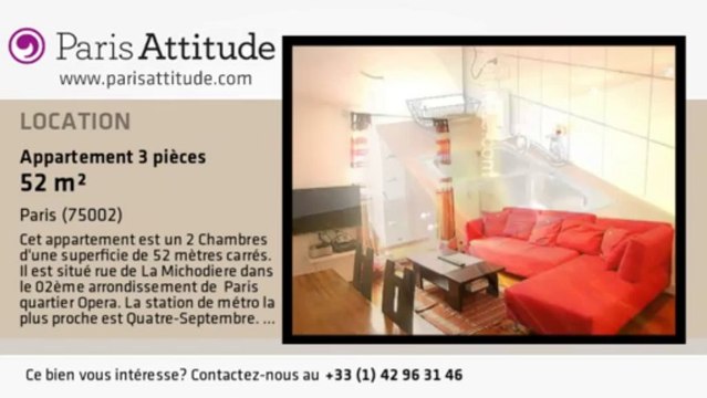 Appartement 2 Chambres à louer - Opéra, Paris - Ref. 3642