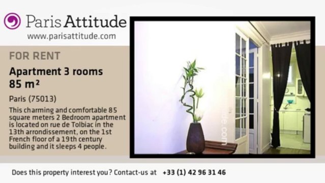 2 Bedroom Apartment for rent - Tolbiac, Paris - Ref. 3903