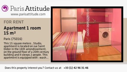 Studio Apartment for rent - Trocadéro, Paris - Ref. 3239