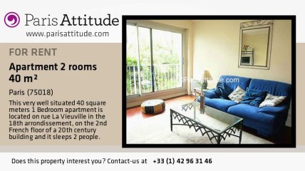 1 Bedroom Apartment for rent - Sacré Cœur, Paris - Ref. 2653