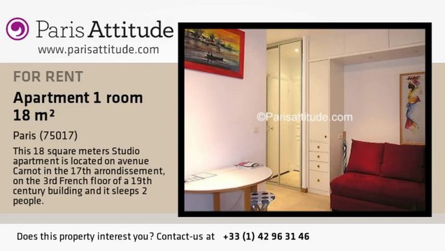 Studio Apartment for rent - Arc de Triomphe, Paris - Ref. 5099