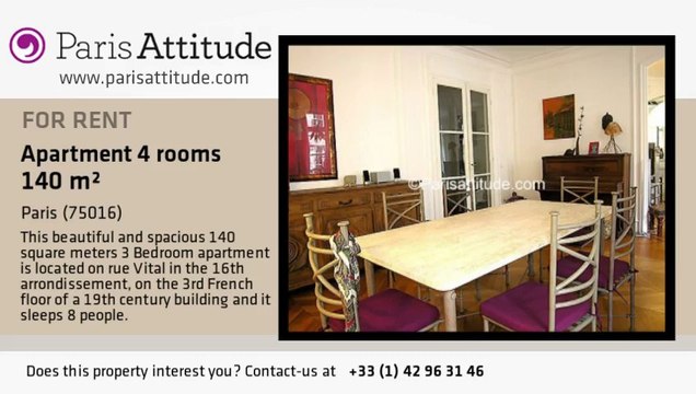 3 Bedroom Apartment for rent - La Muette, Paris - Ref. 3925