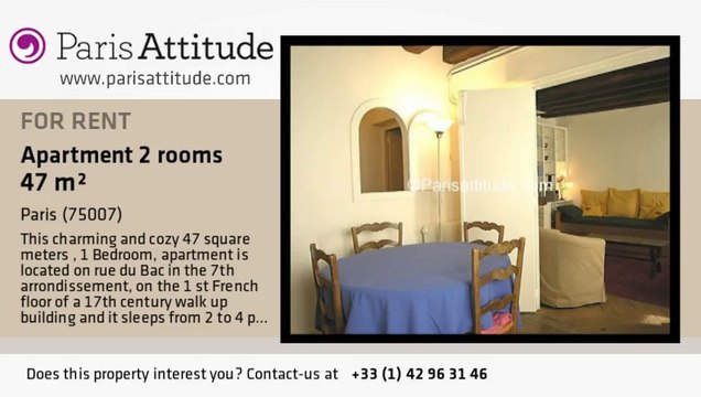 1 Bedroom Apartment for rent - Musée d'Orsay, Paris - Ref. 7374