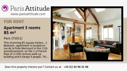 2 Bedroom Apartment for rent - Parmentier, Paris - Ref. 8227