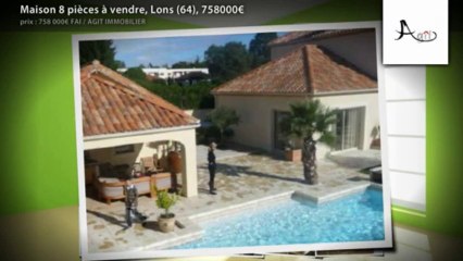 Maison 8 pièces à vendre, Lons (64), 758000€