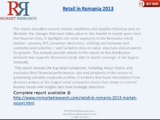 RnRMR: Retail Market  in Romania 2013