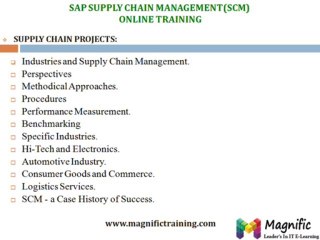 ONLINE SAP SCM ONLINE TRAINING