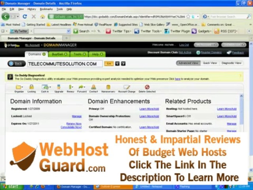 How to set up your godaddy with your free hosting account www.freeworkfromhomesolution.com