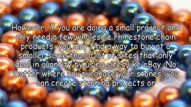 Get Your Wholesale Rhinestone Chain To Create Amazing Do-It-Yourself Projects