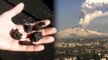 Mt Etna Eruption Makes it RAIN ROCKS Over Sicily